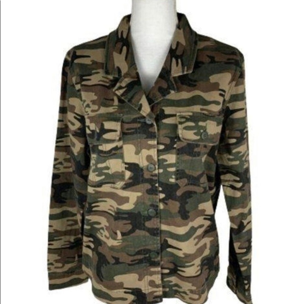 Sanctuary Womens Small Camo Coat